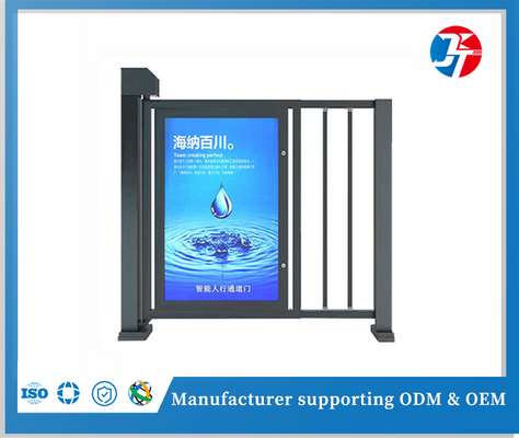 Advertised Turnstile Gate Access Control System Smart Advertising Pedestrian Gate