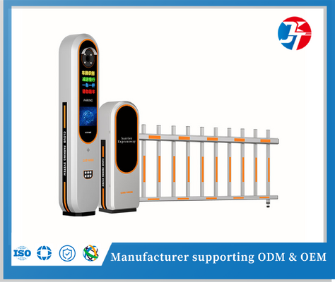 Traffic Barrier Gate Turnstile Toll Collection System IP67 With Fence Type Turnstiles