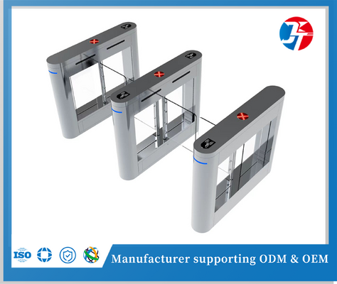 Fully Automatic Revolving Pedestrian Flap Barrier Turnstile For High Traffic Areas