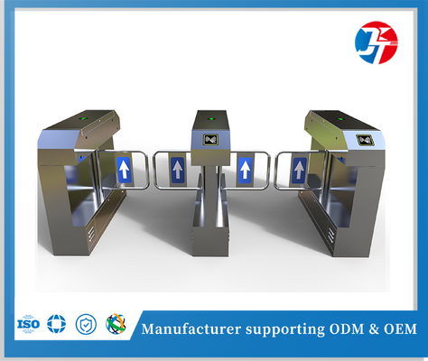 Automatic Access Control Swing Barrier Gate Facial Recognition Revolving Turnstile