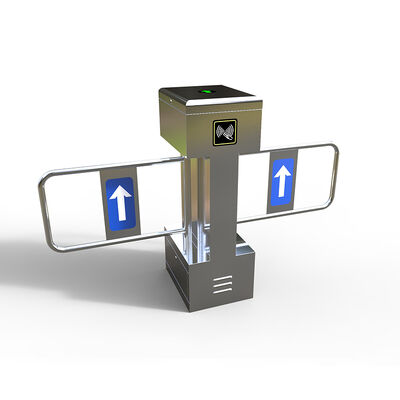 Electric Security Vertical Revolving Turnstile Gate , Automatic Swing Gate Turnstile