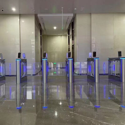 High Traffic Areas Fully Automatic Revolving Pedestrian Access Control Turnstile