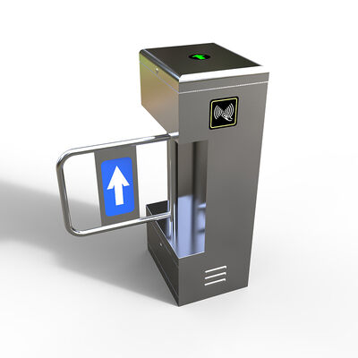 Electric Security Automatic Turnstile Gate , Vertical Revolving Swing Barrier Gate