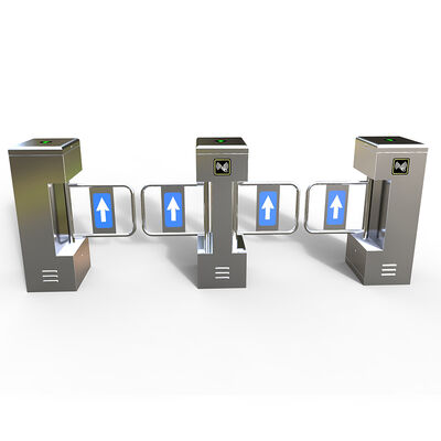 Electric Security Automatic Turnstile Gate , Vertical Revolving Swing Barrier Gate
