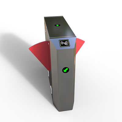 Automatic Revolving Pedestrian Access Security Gate Electric Vertical Swing Flap Barrier Turnstile