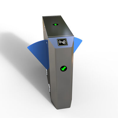 Indoor / Outdoor Anti Pinch Swing Barrier Gate Turnstile , Flap Turnstile Gate With Face Recognition