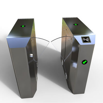 Flap Revolving Turnstile Gate Anti Pinch Facial Recognition Turnstile Access Control