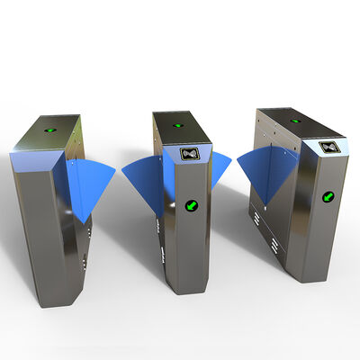 Flap Revolving Turnstile Gate Anti Pinch Facial Recognition Turnstile Access Control