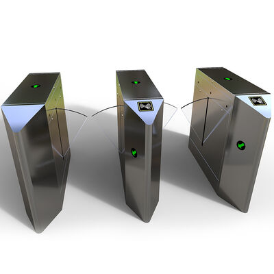 Office Building Turnstiles Access Control , IP66 Safety Flap Barrier Access Control System
