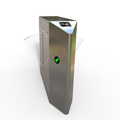 Revolving Flap Barrier Turnstile Gate With Card Reader / Fingerprint Access Control