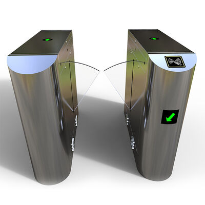 Aluminium Alloy Wing Gate Turnstile , Revolving Turnstile For Public Facilities