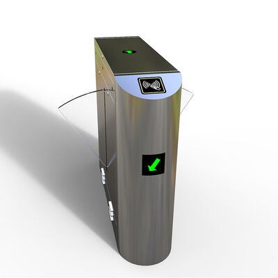Aluminium Alloy Wing Gate Turnstile , Revolving Turnstile For Public Facilities