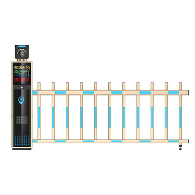 All In One License Plate Recognition Barrier Gate Turnstile Machine