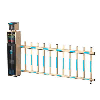 All In One License Plate Recognition Barrier Gate Turnstile Machine