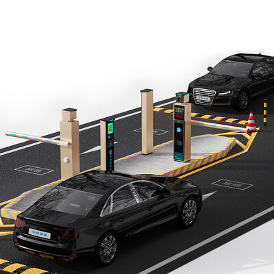 All In One License Plate Recognition Barrier Gate Turnstile Machine