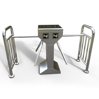 Three Roller Revolving Door Turnstile , Automatic Tripod Turnstile Access Control