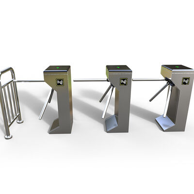 Three Roller Revolving Door Turnstile , Automatic Tripod Turnstile Access Control