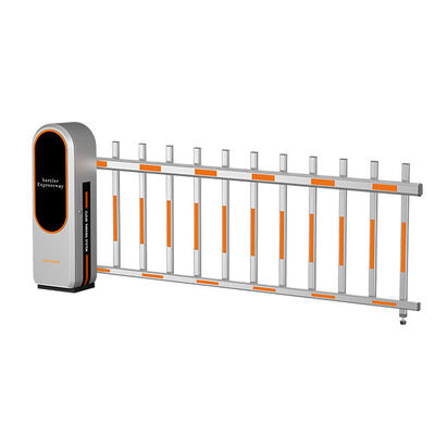 Traffic Barrier Gate Turnstile Toll Collection System IP67 With Fence Type Turnstiles