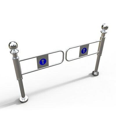 Supermarket Swing Gate Turnstile , 304 Stainless Steel Turnstile Gate Access Control