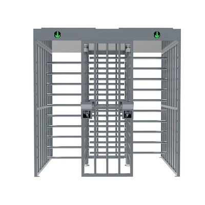 Antirust Full Height Turnstile Gate , Stainless Steel Revolving Turnstile Anti Tailgating