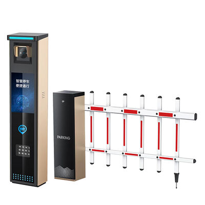 Parking License Plate Recognition Turnstile Toll Collection System With LED Display Screen
