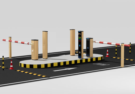 Custom High Definition License Plate Recognition Entrance / Exit System Parking Lot Turnstiles