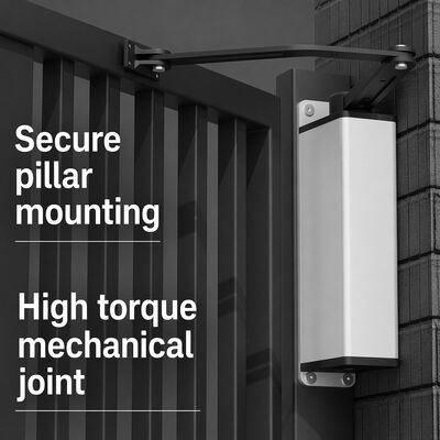 Aluminum Alloy Swing Gate Opener DC Brushless Motor 300kg Load Capacity For Hotel / Commercial Doors