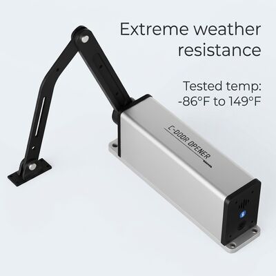 Aluminum Alloy Light Duty Articulated Gate Opener 433MHz Remote Control Gate Opener