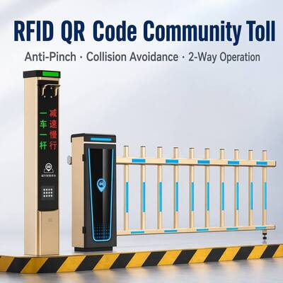 IP67 Aluminum Alloy LPR Gate with 99% Recognition RFID/QR Access 1s Speed Brushless Motor Anti-Tailgating for Community Toll Use