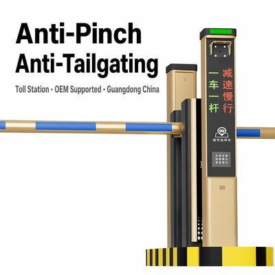 IP67 Aluminum Alloy LPR Gate with 99% Recognition RFID/QR Access 1s Speed Brushless Motor Anti-Tailgating for Community Toll Use