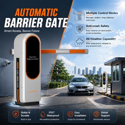 6 Meter Boom Length Barrier Gate with 5000KG Load and IP67 Protection for Toll Stations and Commercial Parking Lots