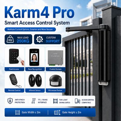 Karm4 Pro 24V Light Duty Gate Opener , Industrial Automatic Gate Openers Access Control
