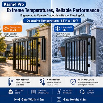 Karm4 Pro 24V Light Duty Gate Opener , Industrial Automatic Gate Openers Access Control