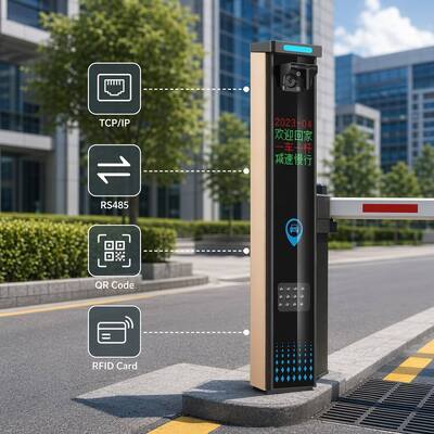 Adjustable Camera Plate Gate with Anti-Pinch RS232 RS485 TCP and QR RFID for Vehicle Parking Entrance Management